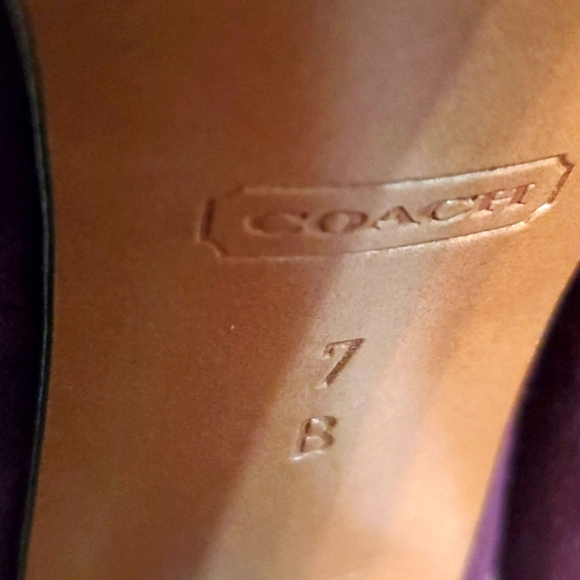 Coach Suede Breana Plum Heel - Picture 12 of 12